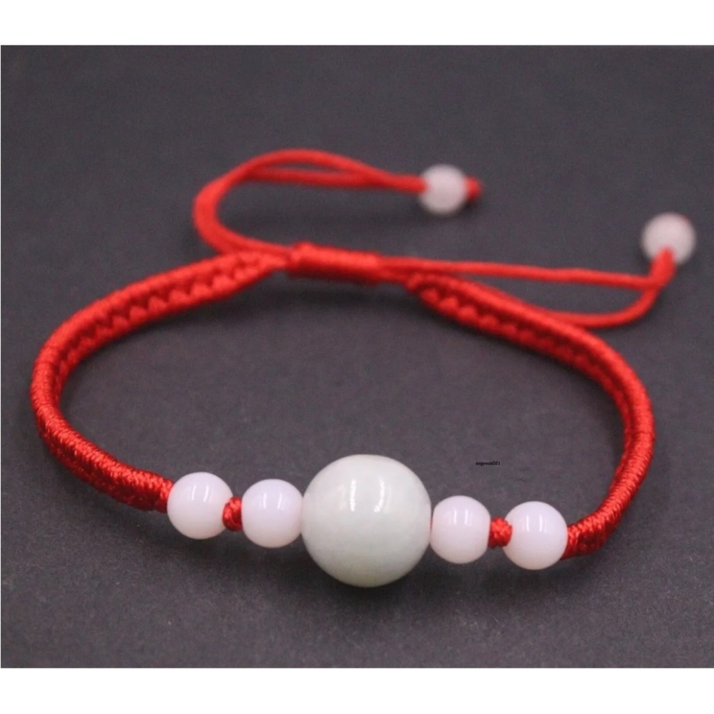 💖 Jade Macrame Bracelet 7”-8” adjustable NEW